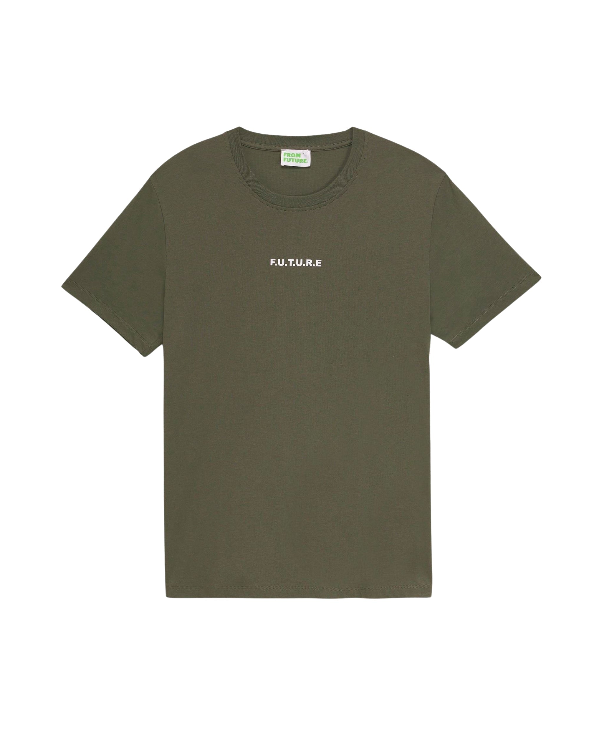T-shirt à broderie f.u.t.u.r.e - Khaki