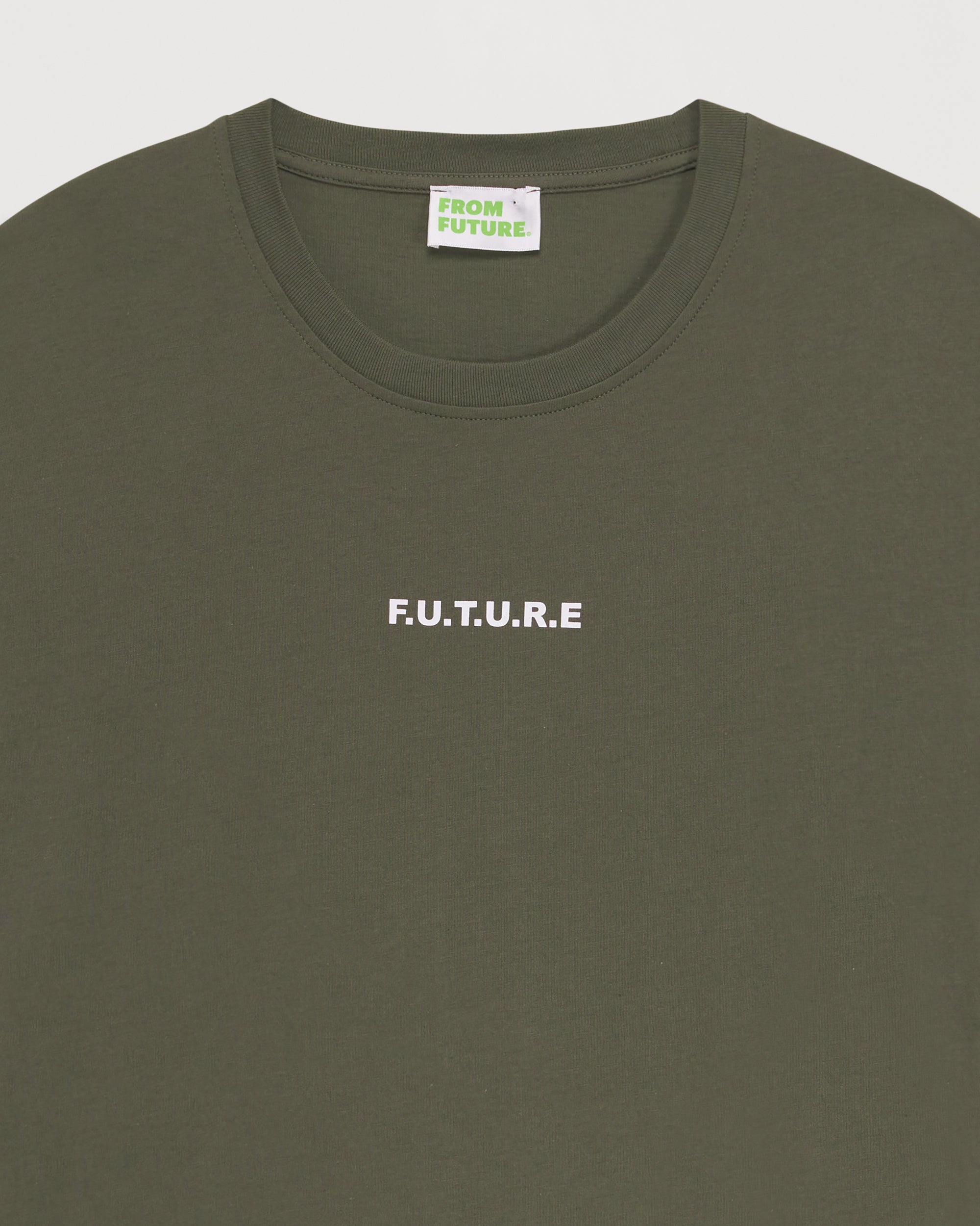 T-shirt à broderie f.u.t.u.r.e - Khaki
