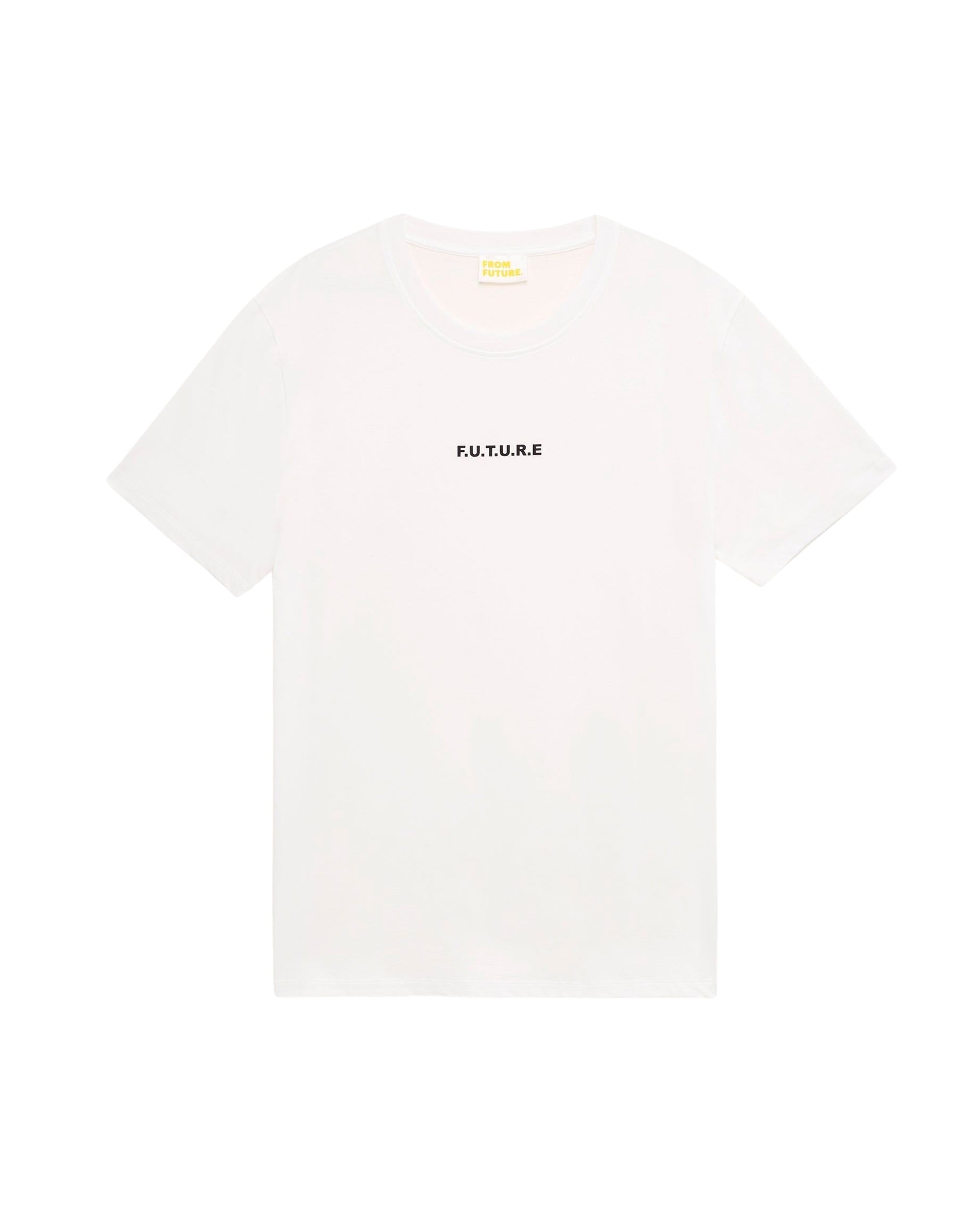 T-shirt à broderie f.u.t.u.r.e - White
