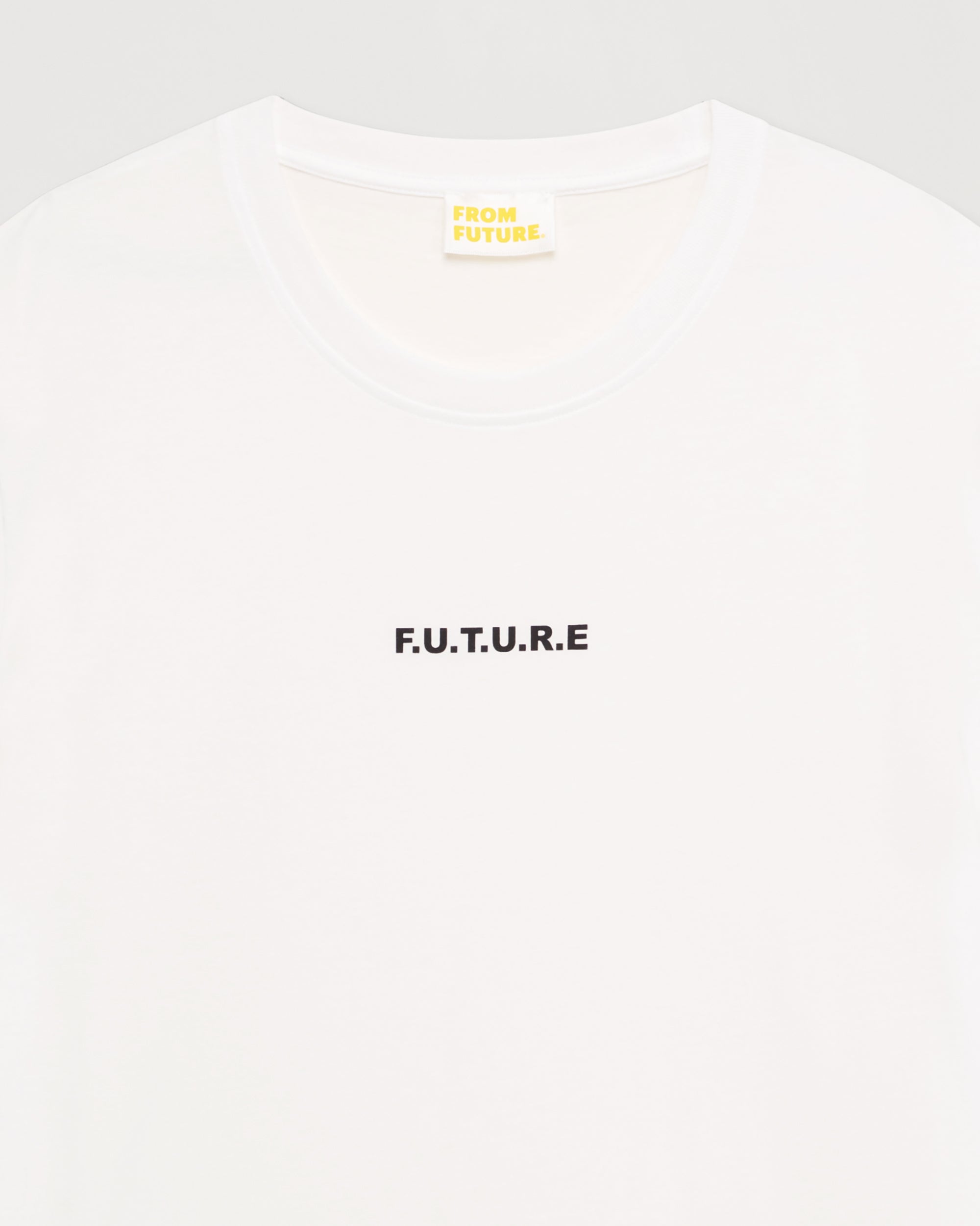 T-shirt à broderie f.u.t.u.r.e - White