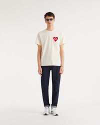 T-shirt oversize Saint valentin à col rond - Desert Sand