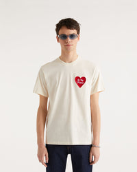 T-shirt oversize Saint valentin à col rond - Desert Sand