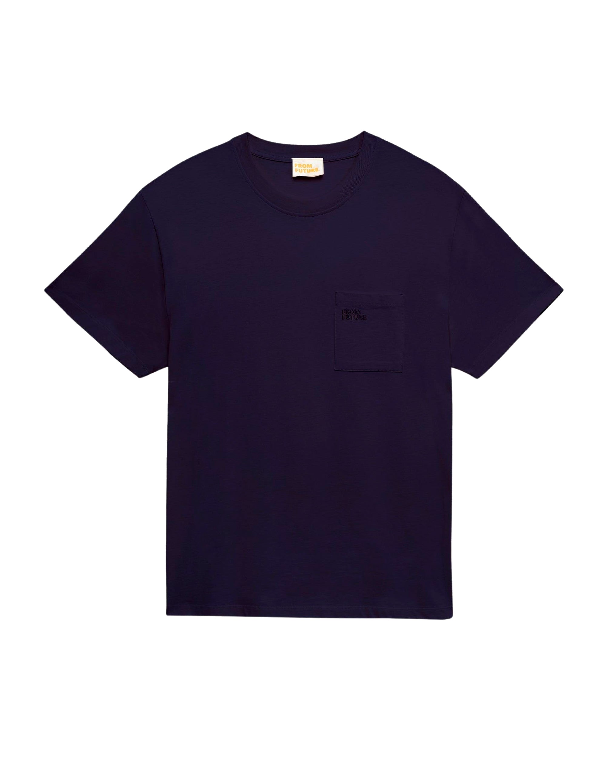 T-shirt à col rond et poche - Navy