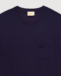 T-shirt à col rond et poche - Navy