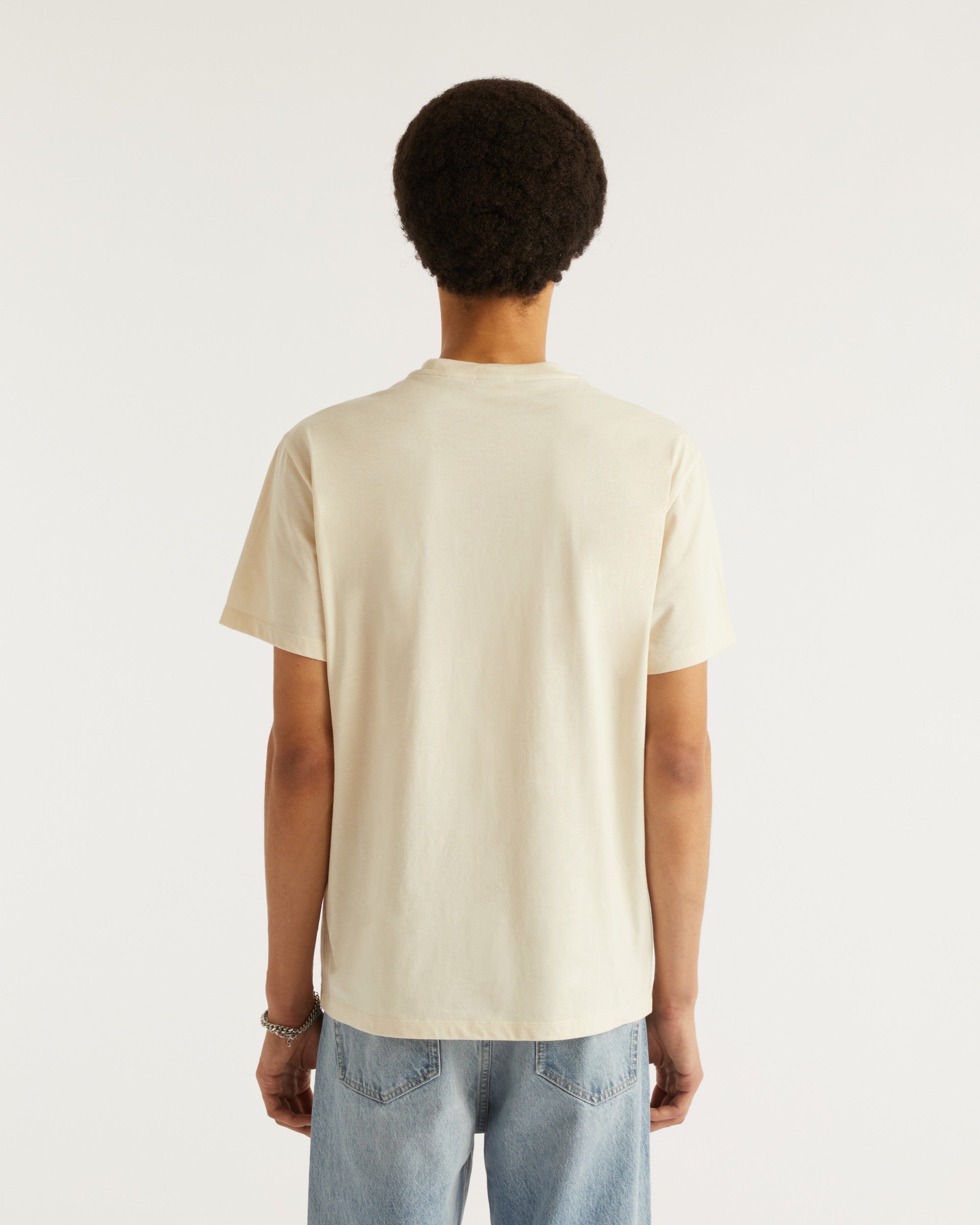 T-shirt à col rond et poche - Desert Sand