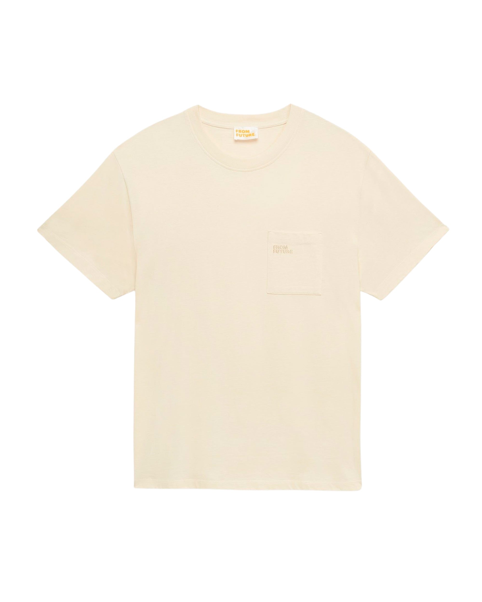 T-shirt à col rond et poche - Desert Sand