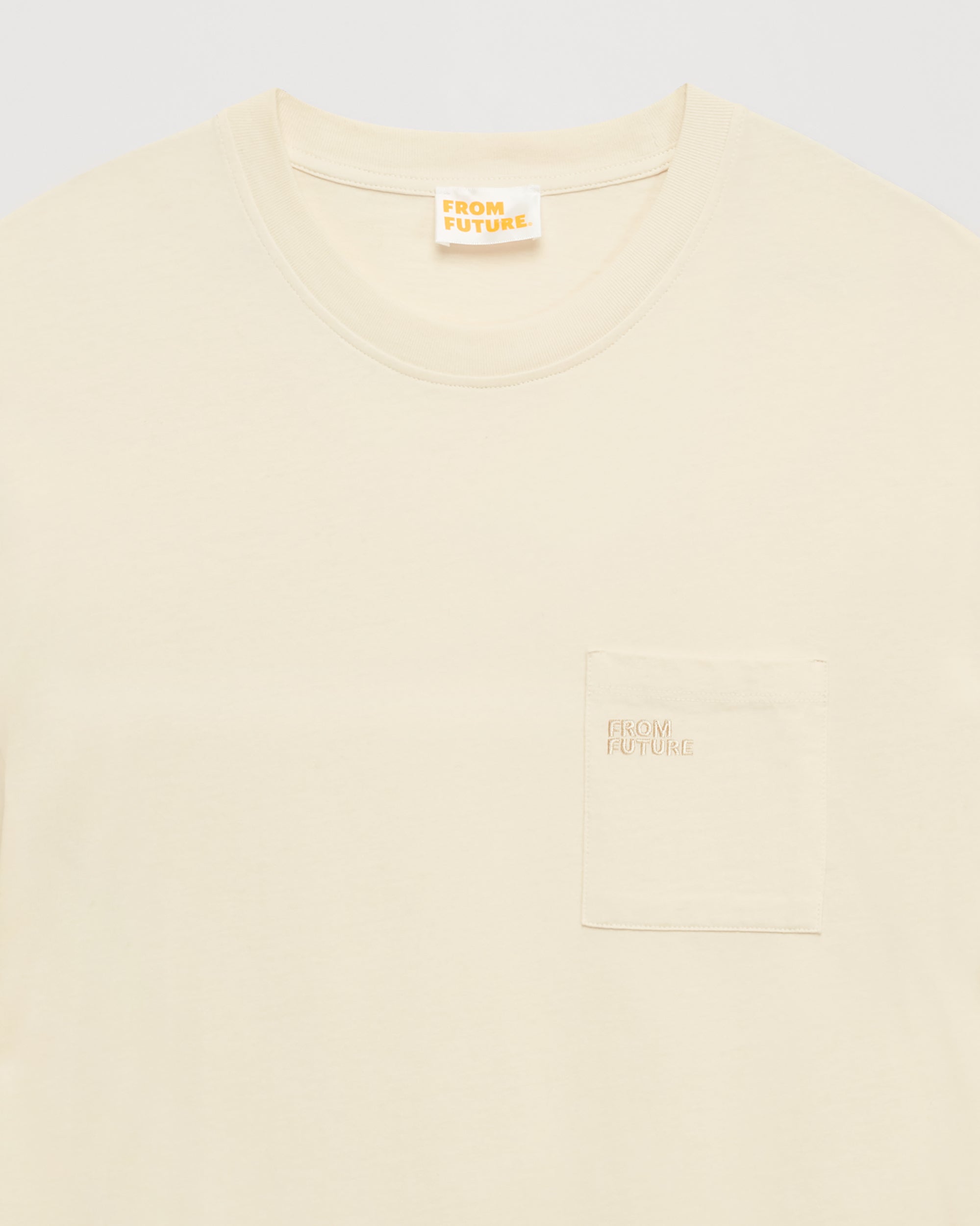 T-shirt à col rond et poche - Desert Sand