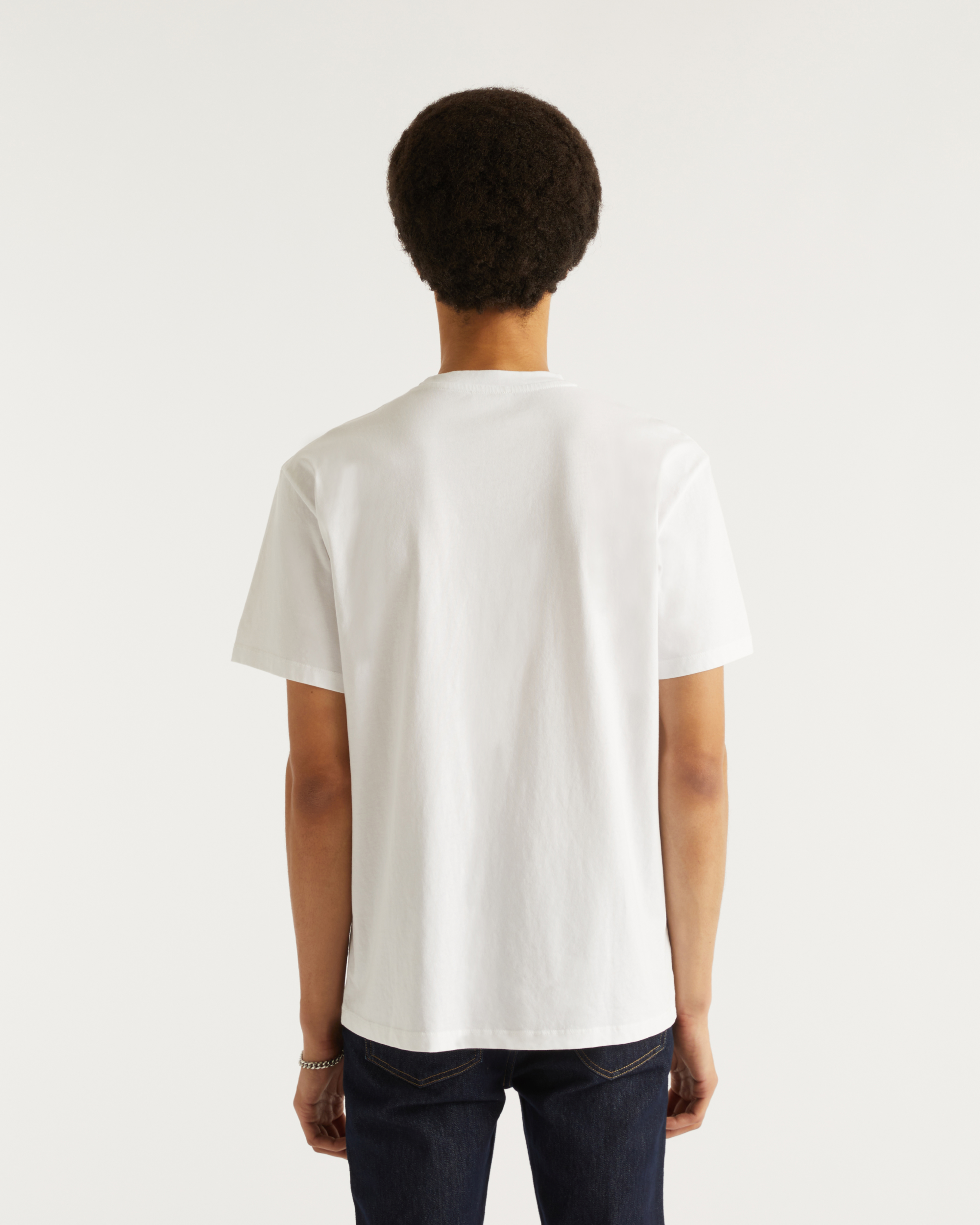 T-shirt World Lover à col rond - White