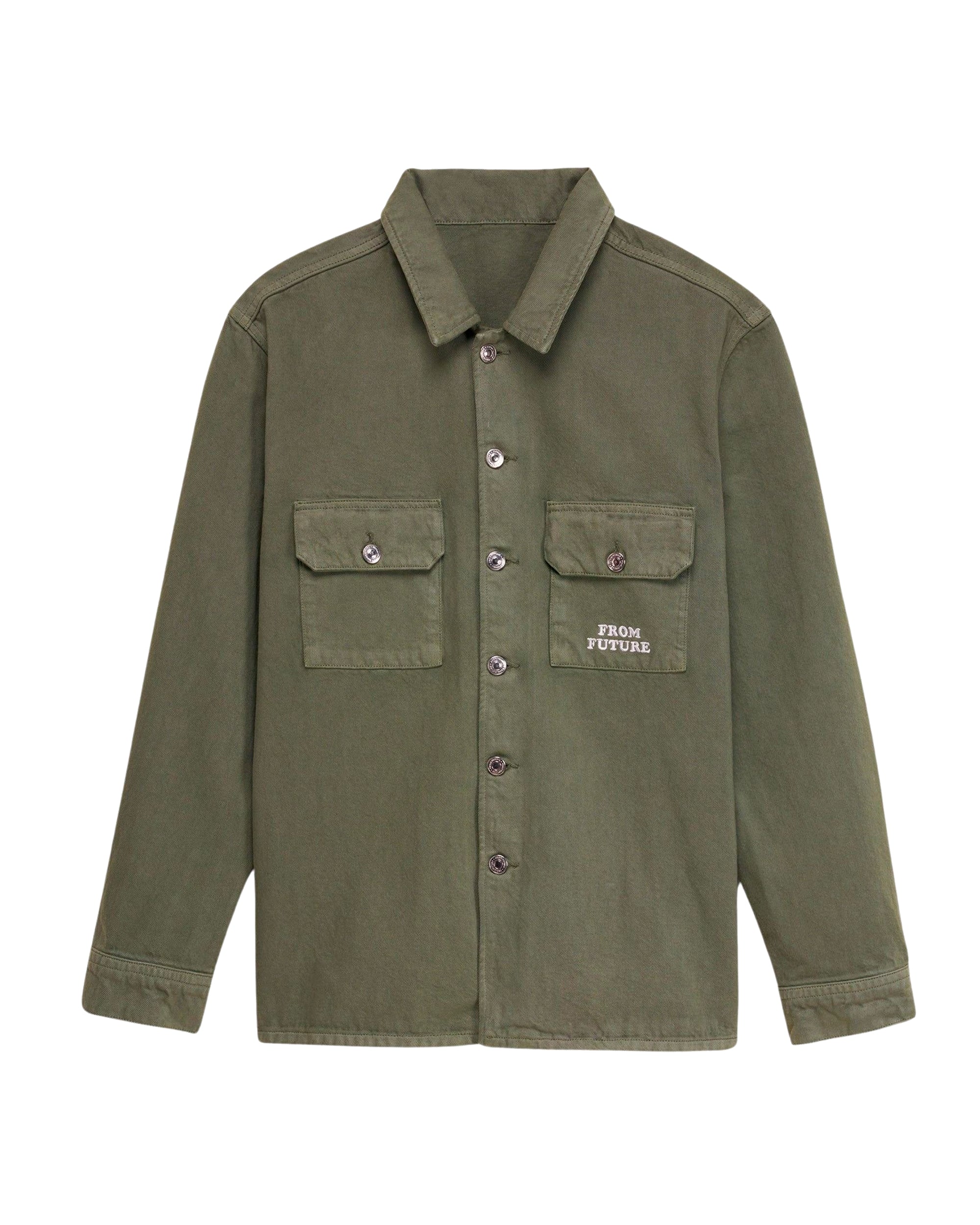 Surchemise à broderie From Future - Khaki