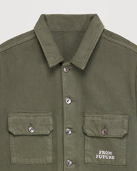 Surchemise à broderie From Future - Khaki