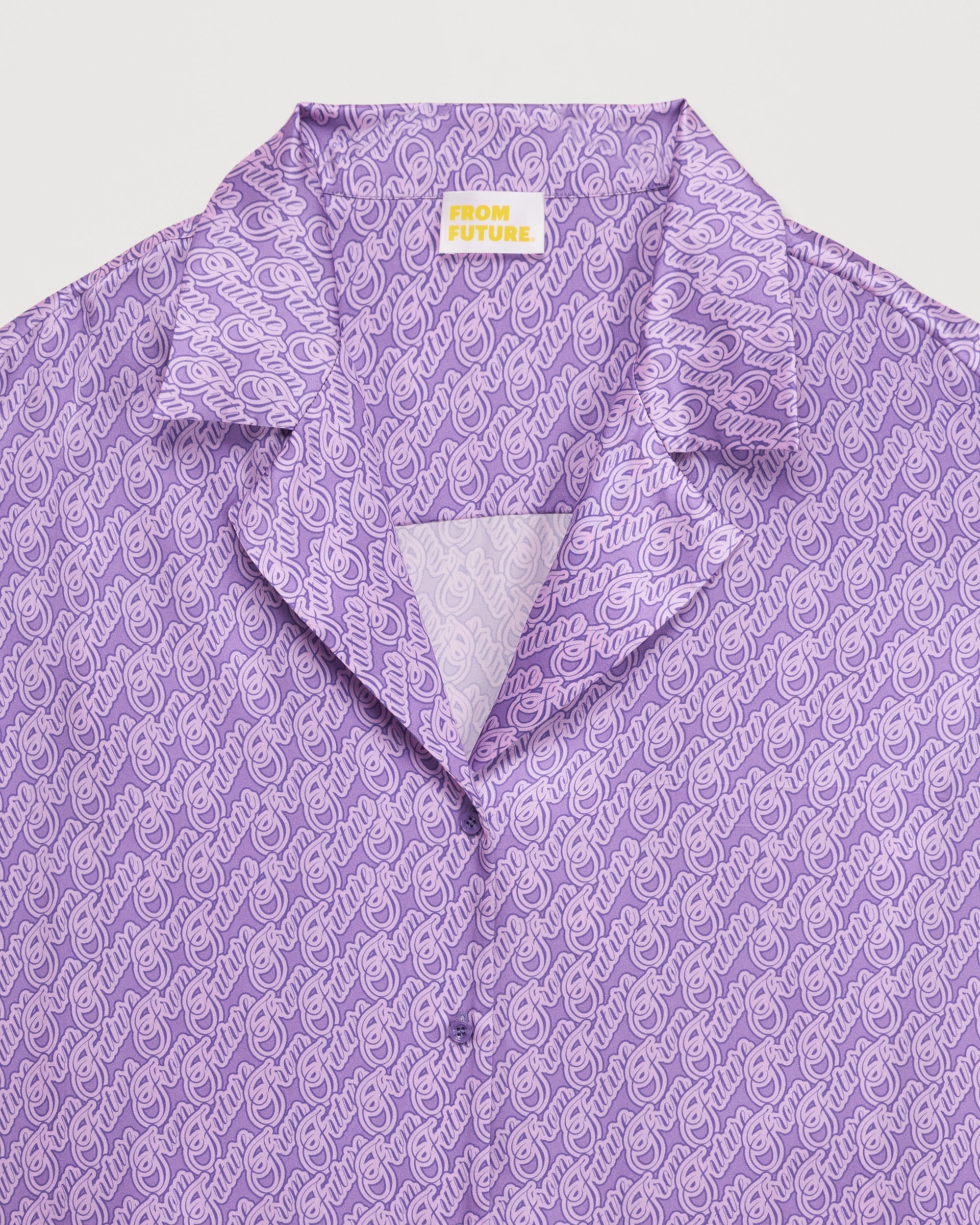 Chemise à manches courtes Lya en soie - Purple Signature