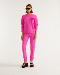 Pantalon de jogging à broderie From Future - Flash Pink