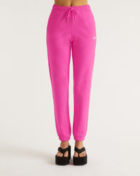 Pantalon de jogging à broderie From Future - Flash Pink