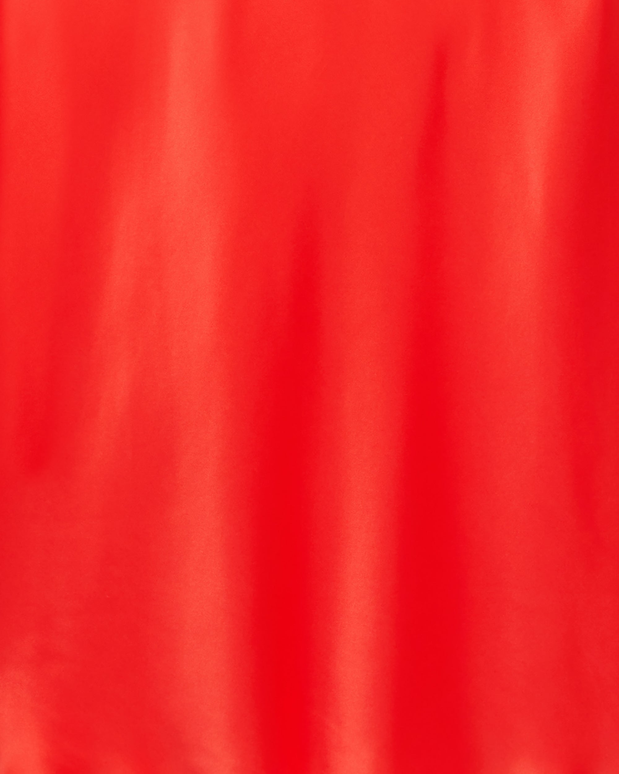 Jupe mi longue Carmen en soie - Neon Orange