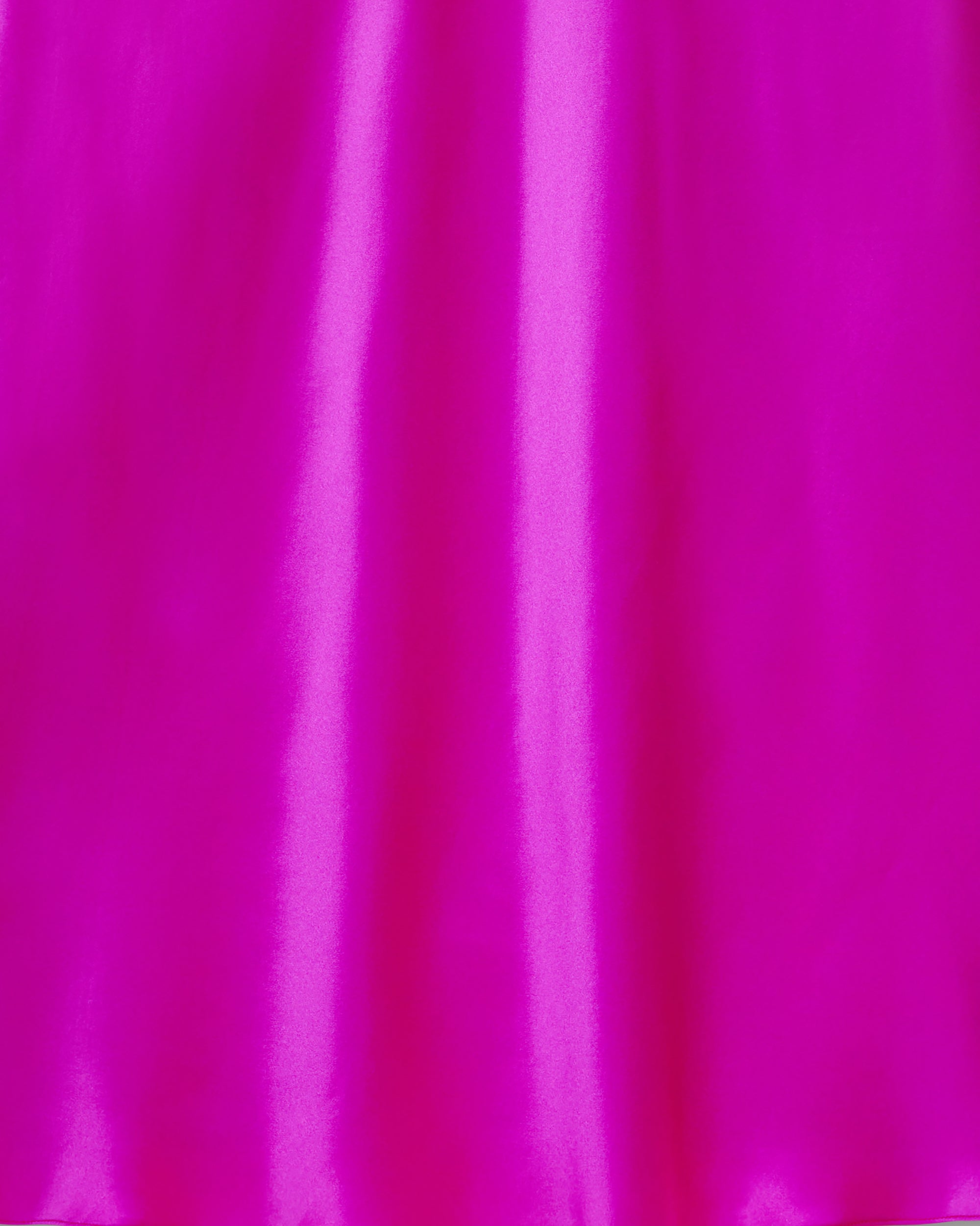 Jupe mi longue Carmen en soie - Neon Purple