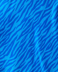Mini jupe fluide Lenny en soie - Blue Zebra