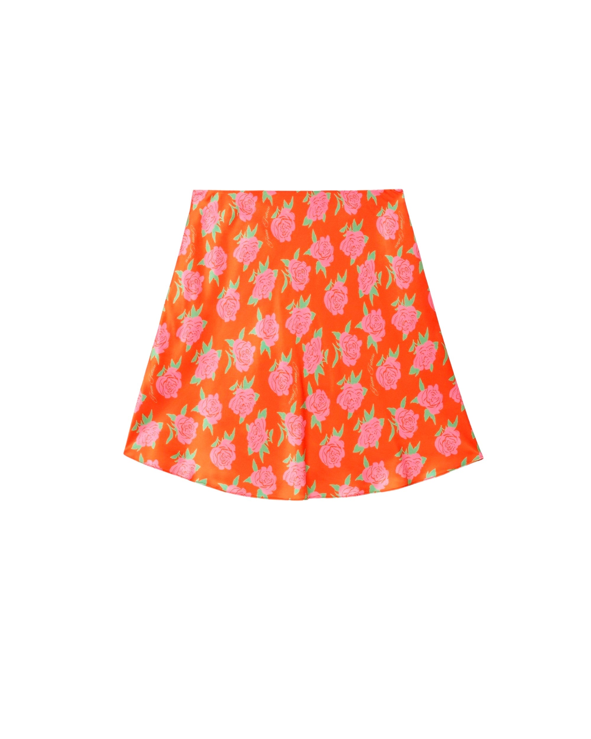 Mini jupe fluide Lenny en soie - Little Roses