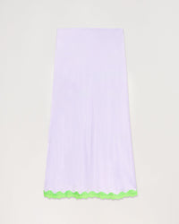 Jupe mi longue Rebecca en soie - Lilac