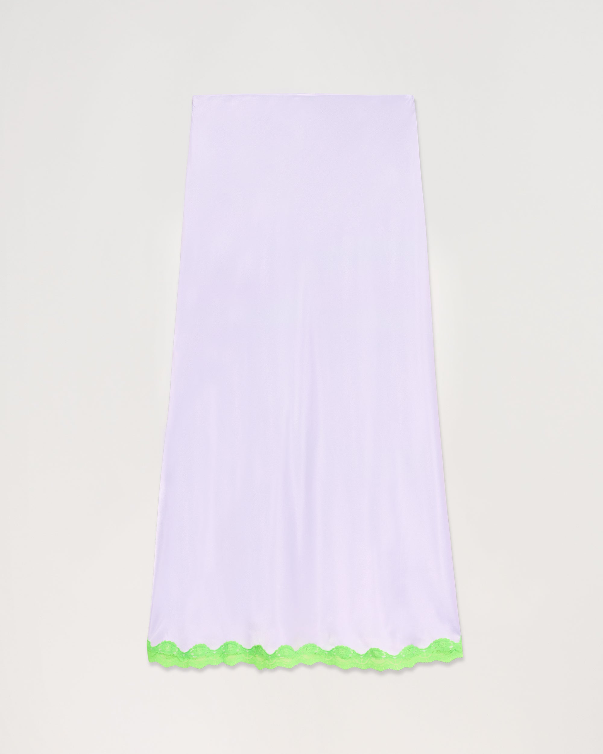 Jupe mi longue Rebecca en soie - Lilac