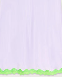 Jupe mi longue Rebecca en soie - Lilac