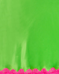 Mini jupe Bradie en soie - Neon Green