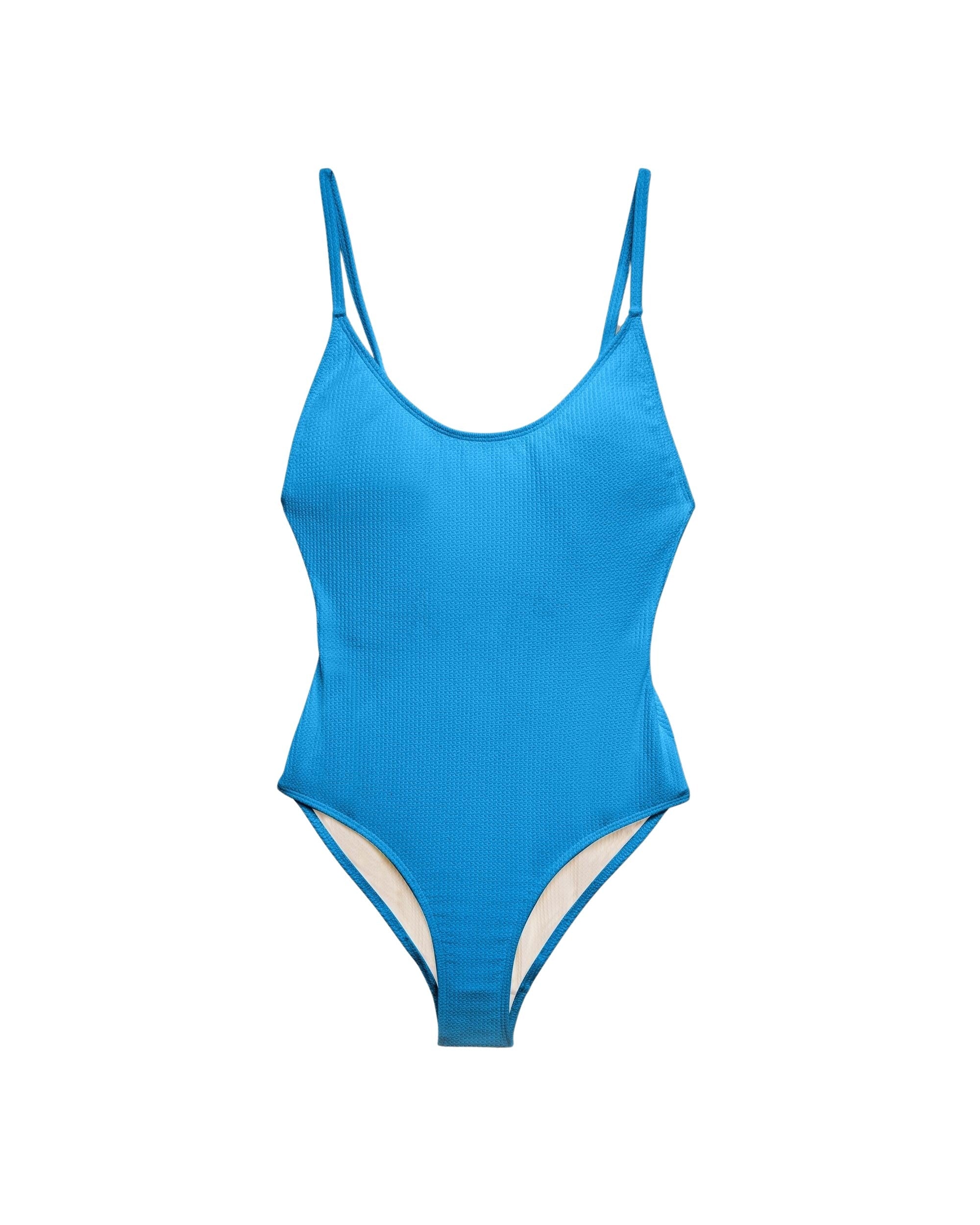 Maillot de bain une pièce à fines bretelles - Summer Blue