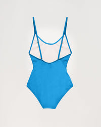 Maillot de bain une pièce à fines bretelles - Summer Blue
