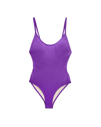 Maillot de bain une pièce à fines bretelles - Neon Purple