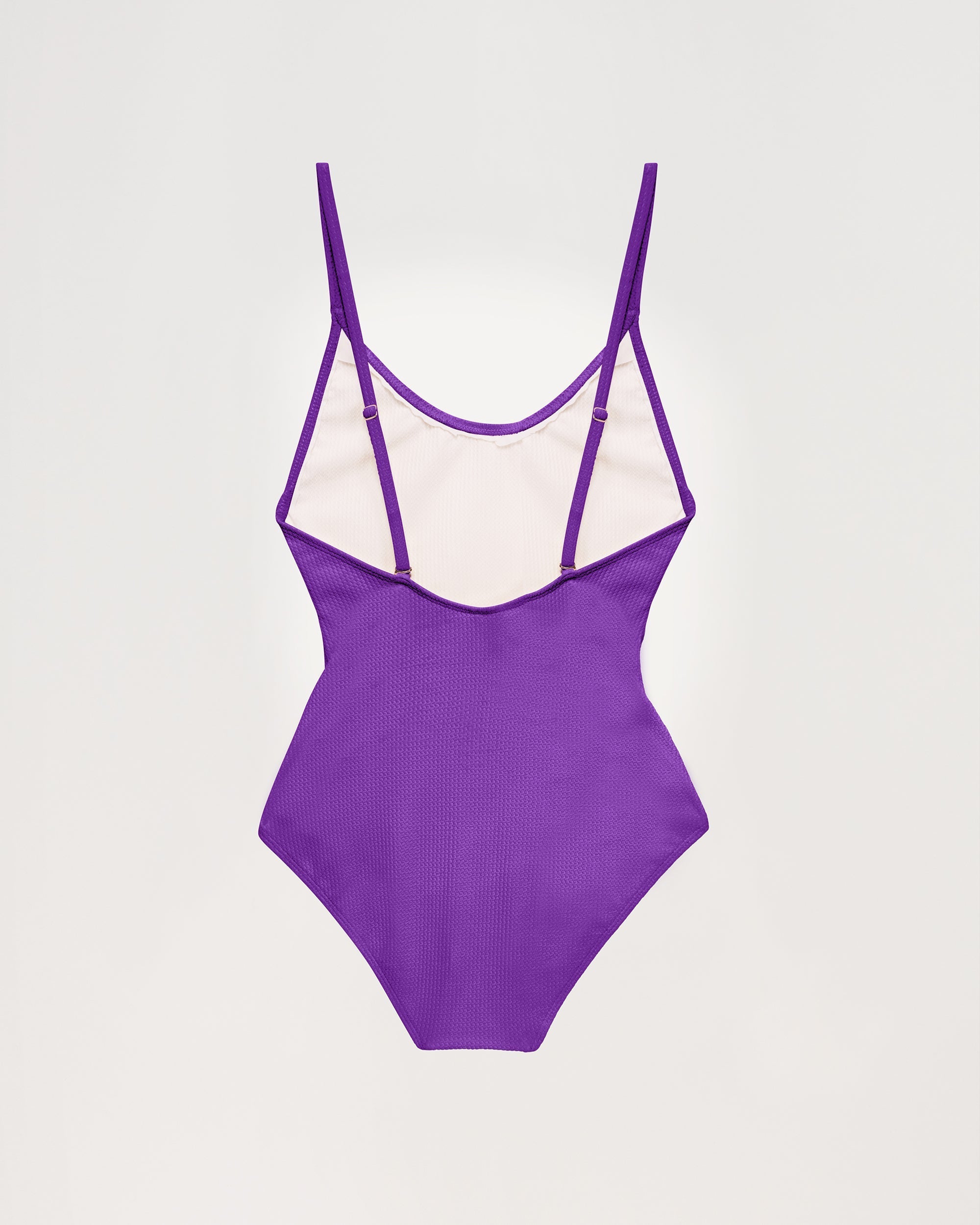 Maillot de bain une pièce à fines bretelles - Neon Purple