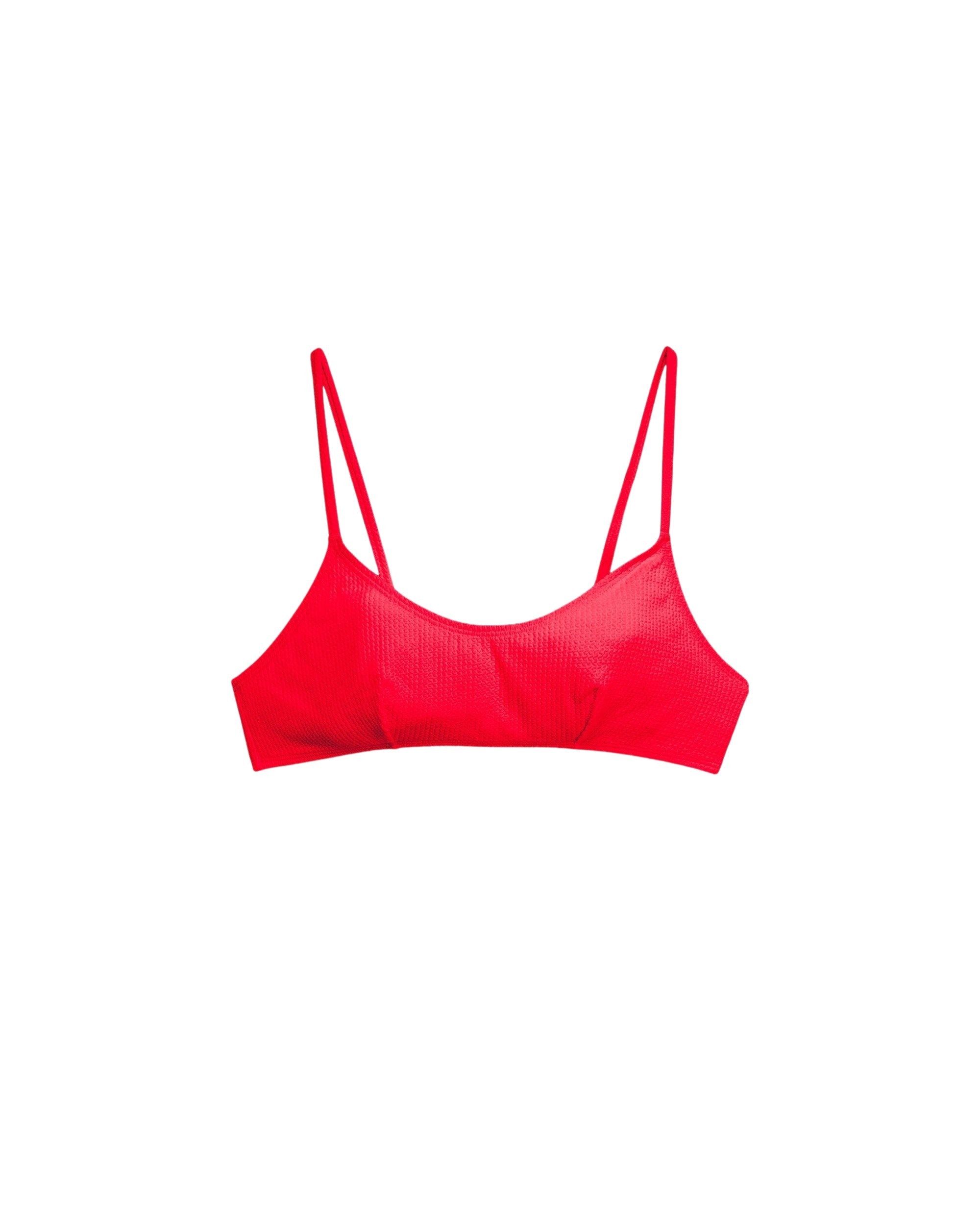 Maillot de bain Gaufre - Coral Pink Top