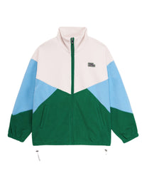 Veste polaire oversize tricolore - Holiday Green