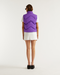 Doudoune sans manches matelassée - Neon Purple