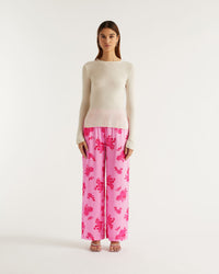 Pantalon large Regine en soie - Rosae Aqua