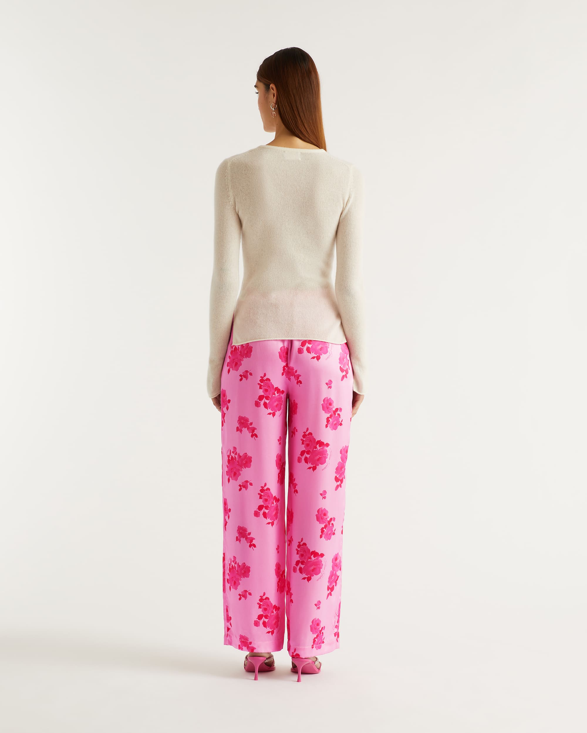 Pantalon large Regine en soie - Rosae Aqua