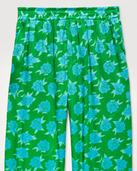 Pantalon large Regine en soie - Little Roses