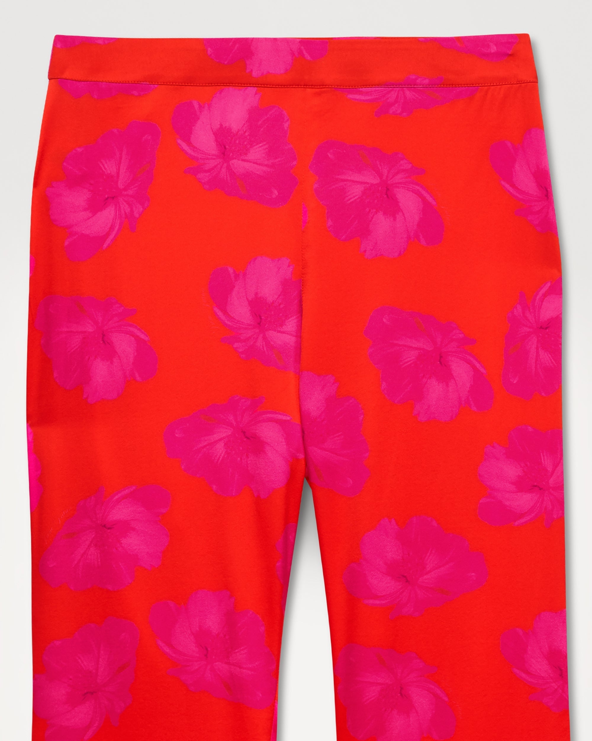 Pantalon flare Milla en soie - Red Poppy
