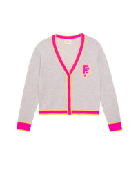 Cardigan court College From Future - Light Heather Gray