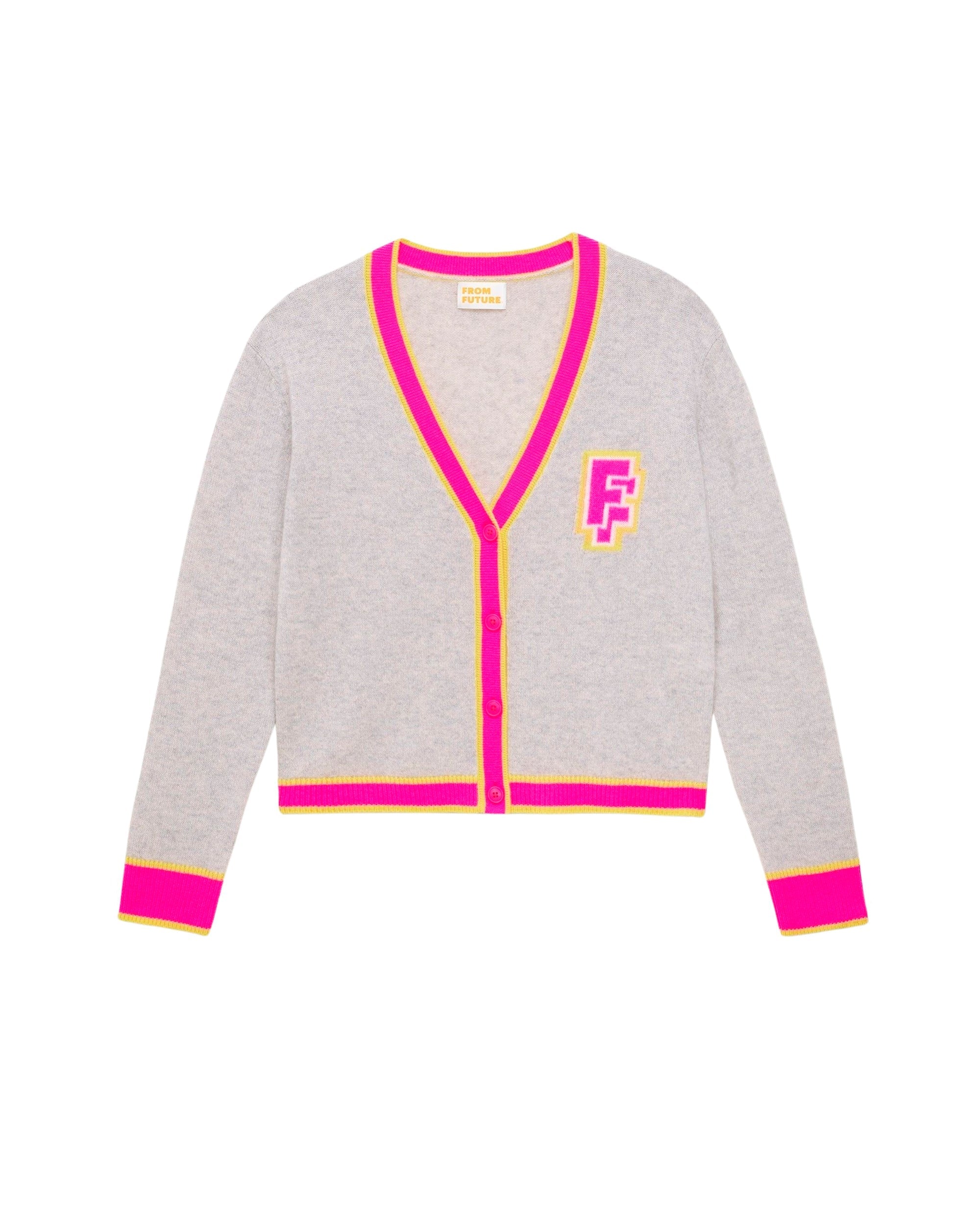 Cardigan court College From Future - Light Heather Gray