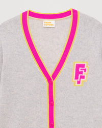 Cardigan court College From Future - Light Heather Gray