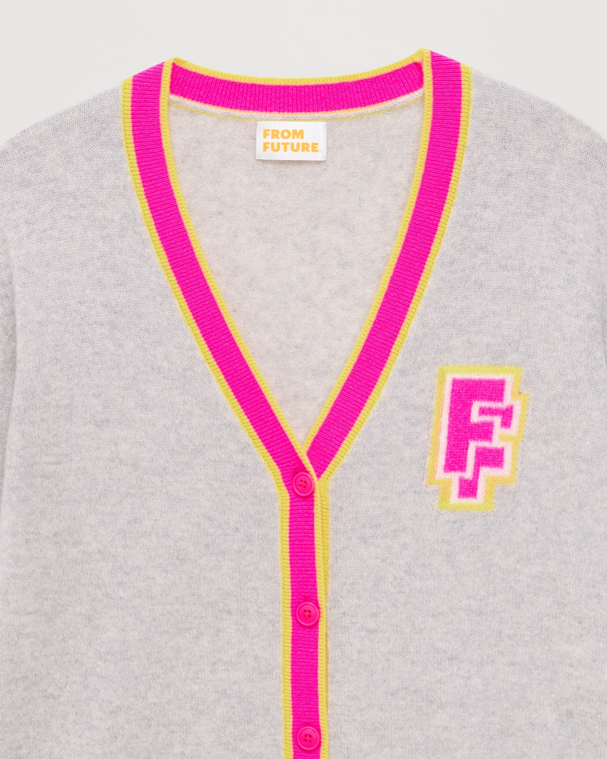 Cardigan court College From Future - Light Heather Gray
