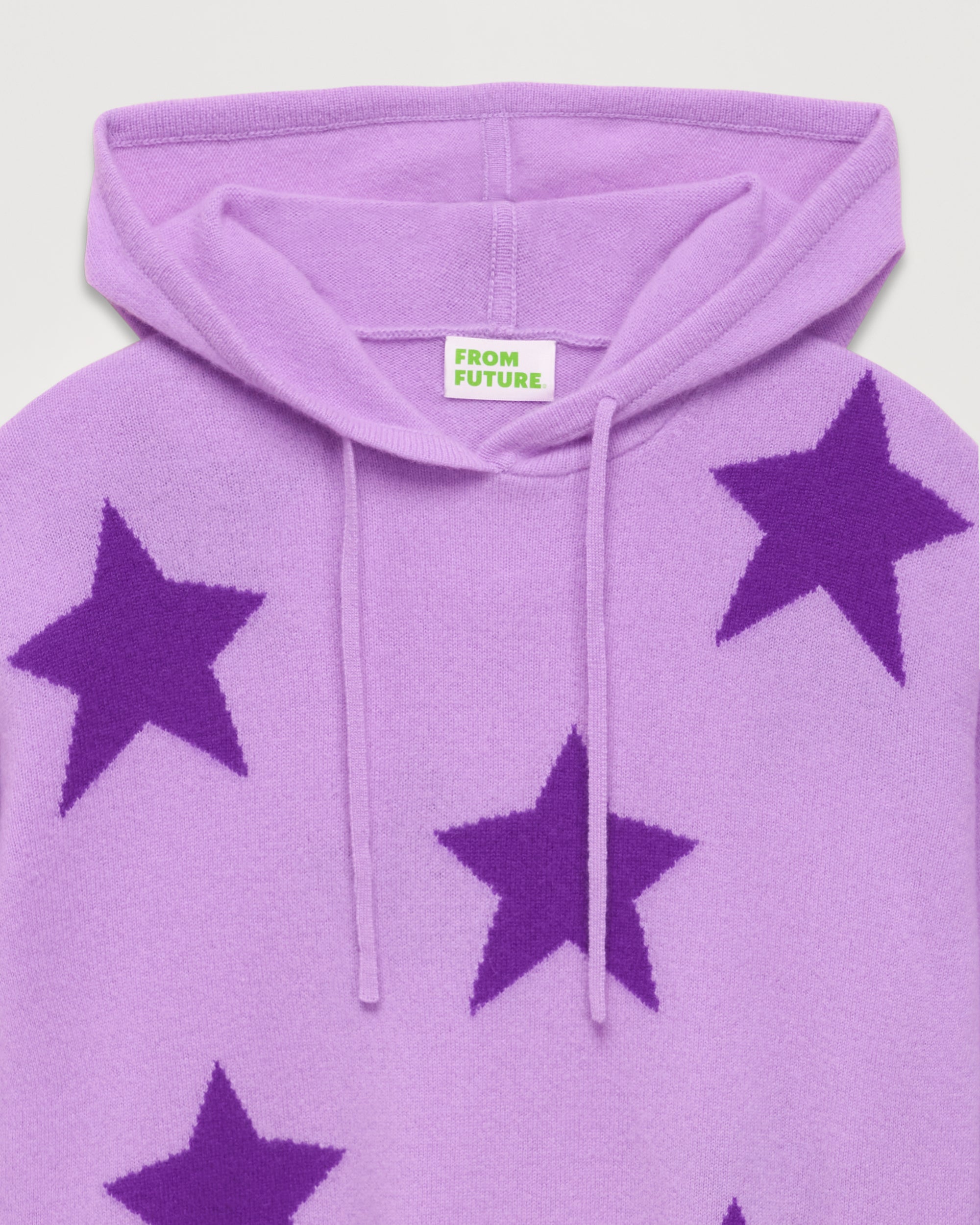 Hoodie oversize à motif étoiles en cachemire - Holiday Lilac
