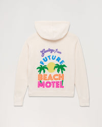 Hoodie oversize Beach Motel en cachemire - Ecru