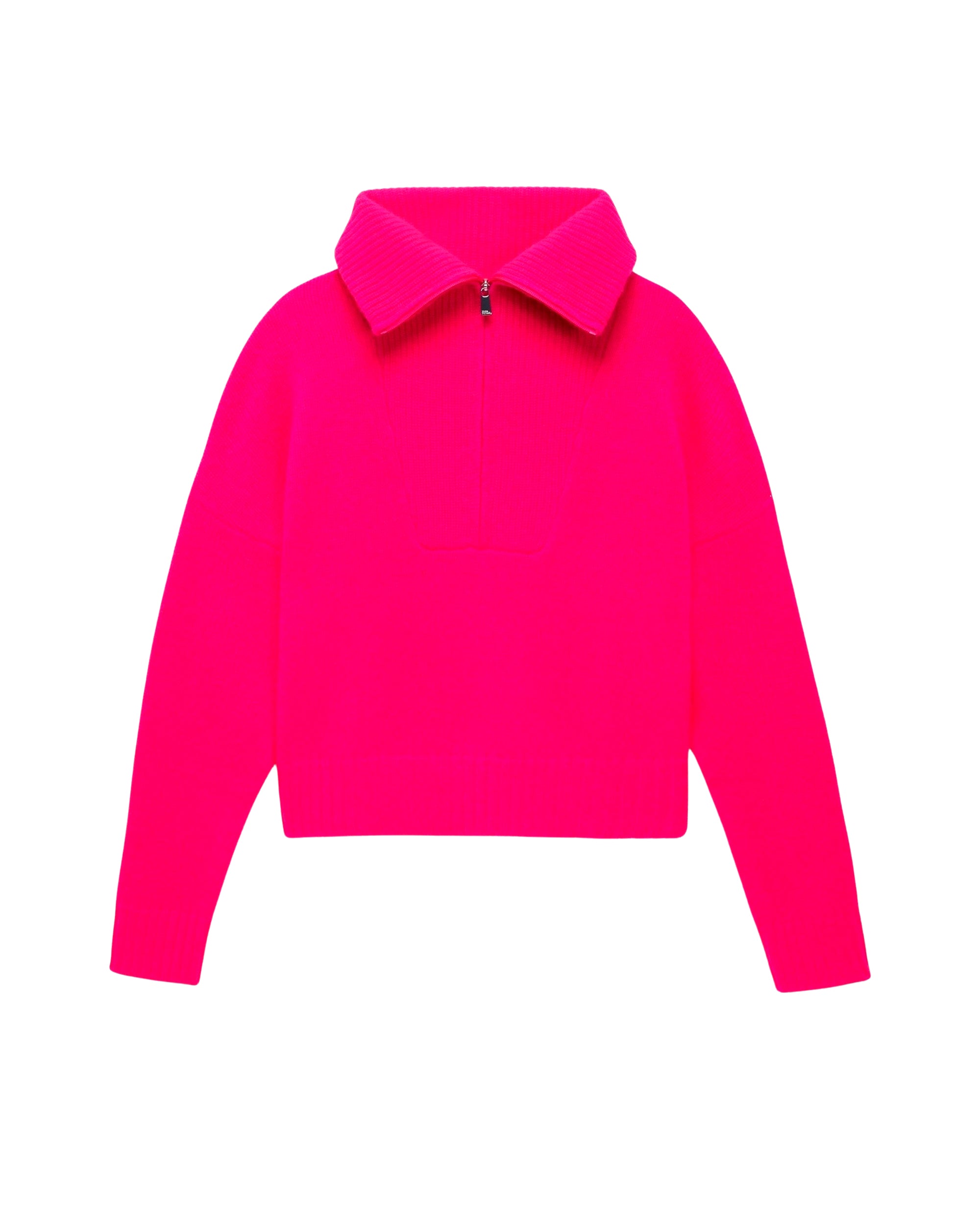 Pull oversize à col camionneur en cachemire - Beach Pink