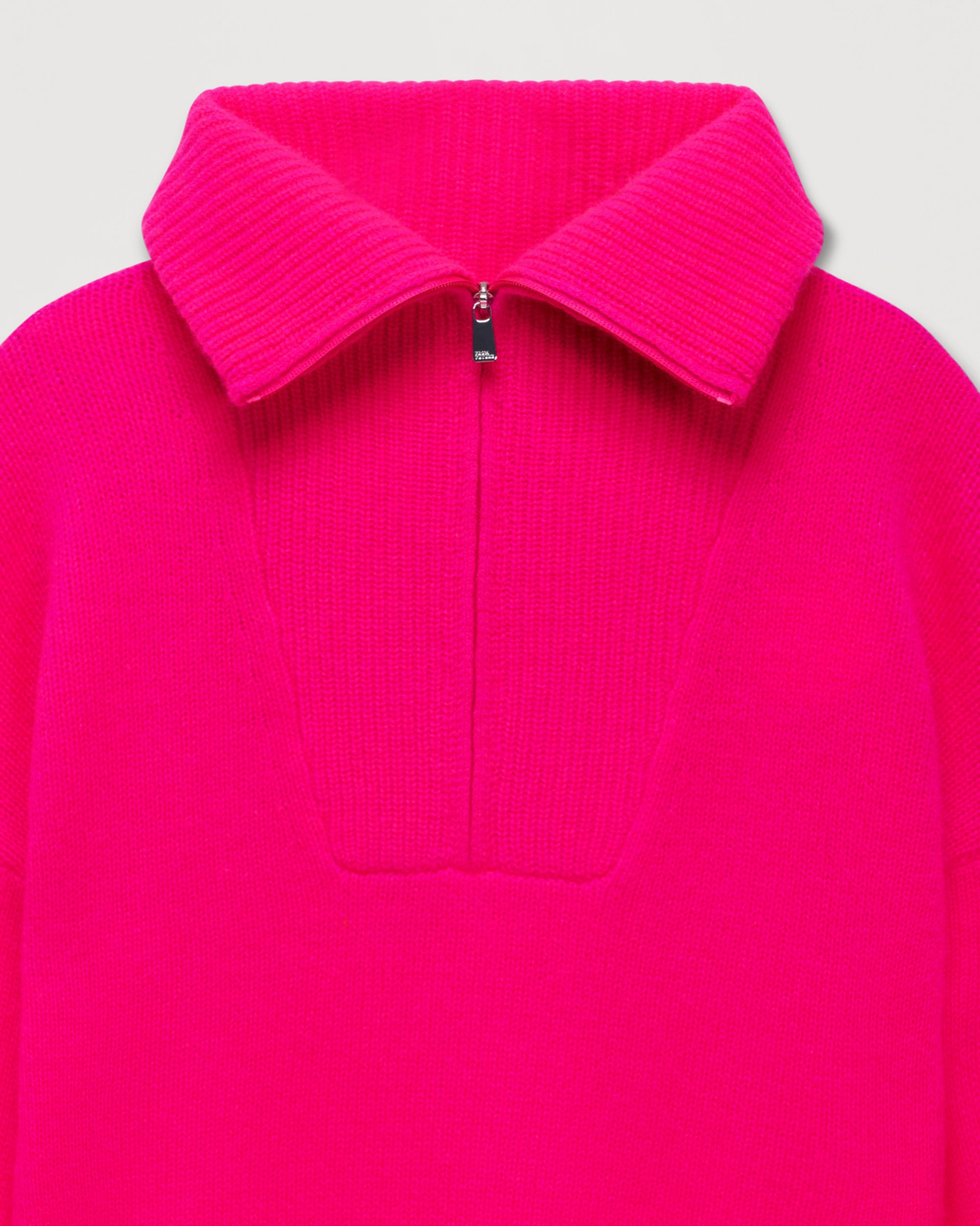 Pull oversize à col camionneur en cachemire - Beach Pink
