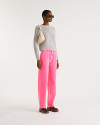Pull court en cachemire - Holiday Pink