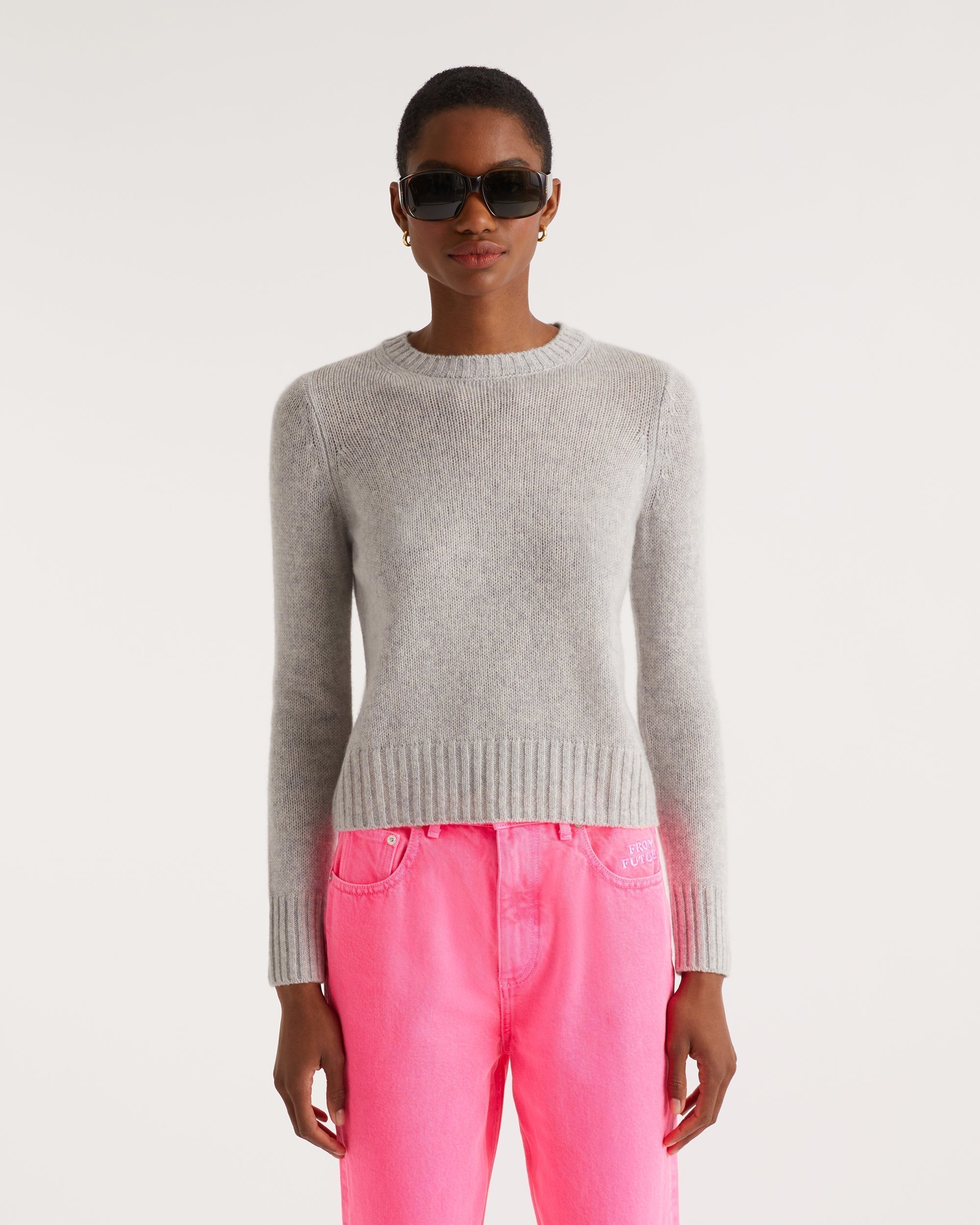 Pull court en cachemire - Holiday Pink