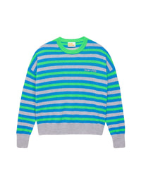 Pull marinière tricolore fromfuture en cachemire - Light Heather Gray