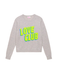 Pull Love club Light en cachemire - Light Heather Gray