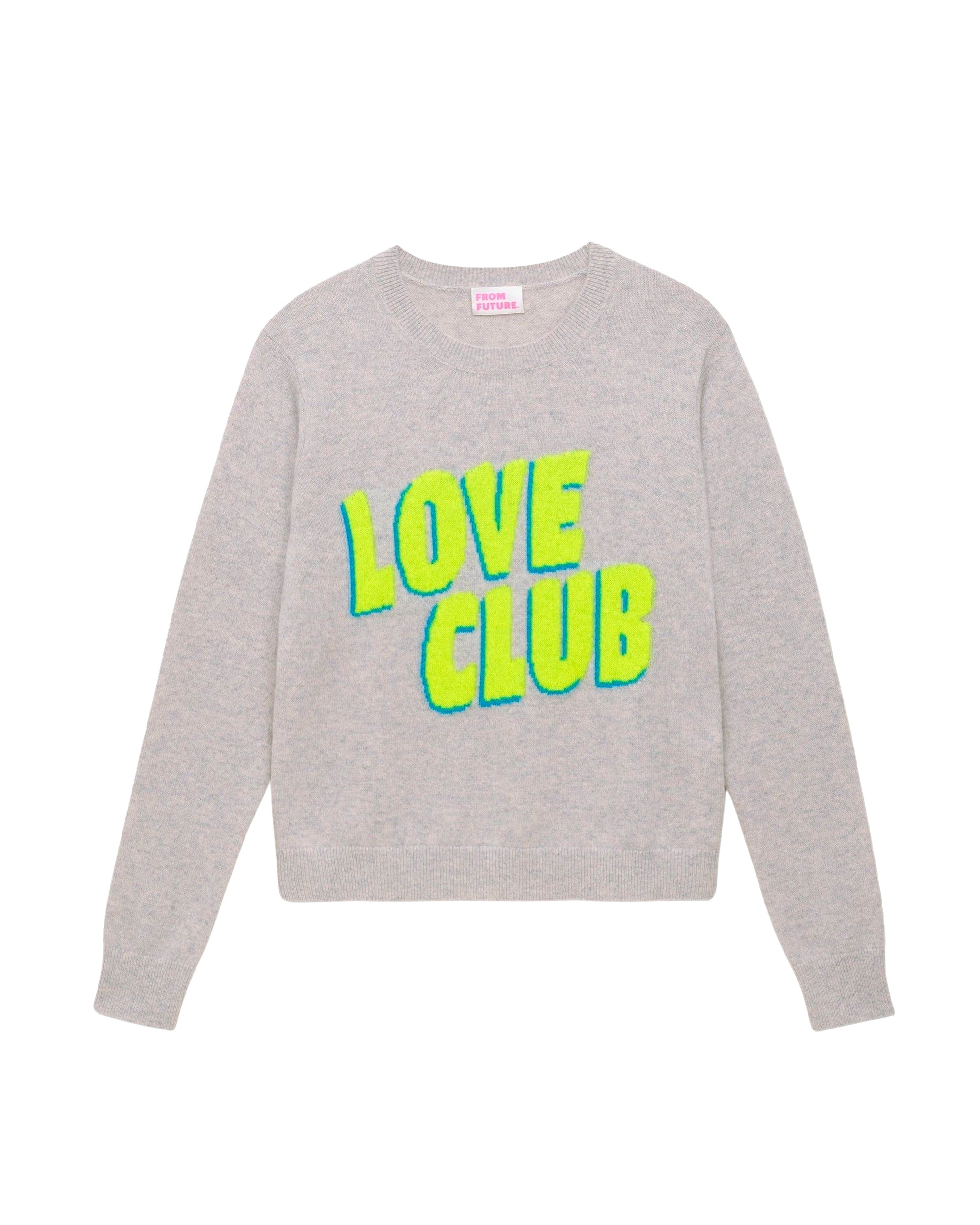 Pull Love club Light en cachemire - Light Heather Gray