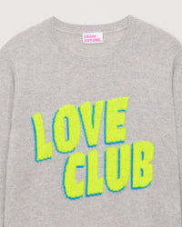 Pull Love club Light en cachemire - Light Heather Gray